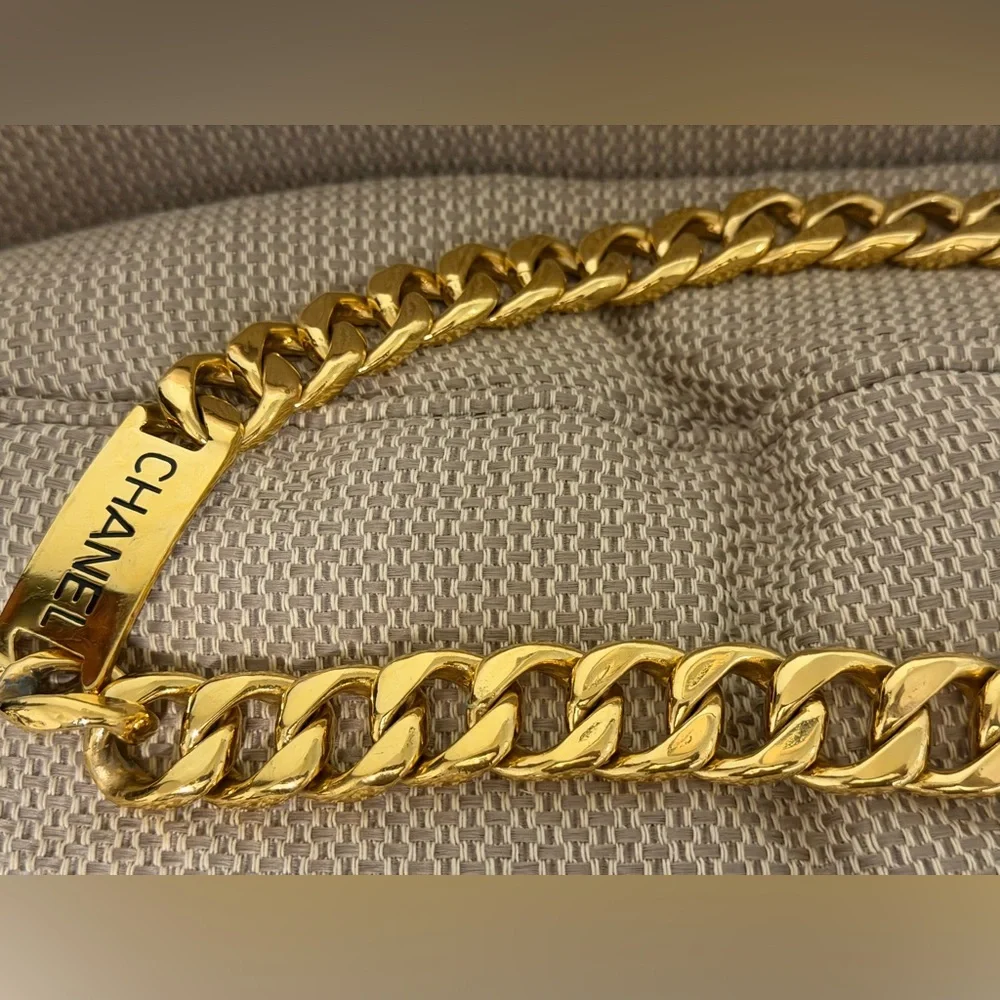 Vintage CHANEL Nameplate Belt or Necklace 1988 - Picture 5 of 8